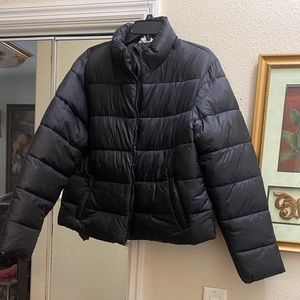 Time & true puffer jacket